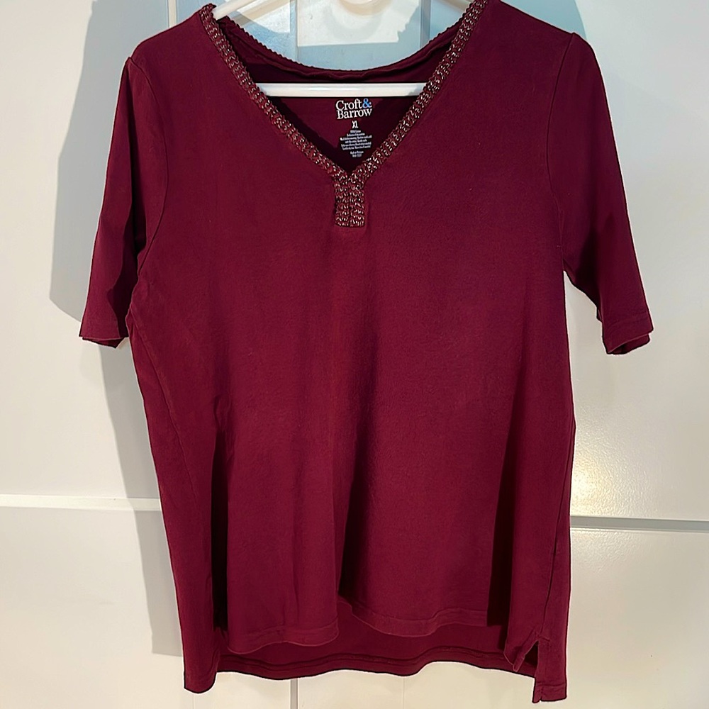 Croft & Barrow Short Sleeve Shirt. XL